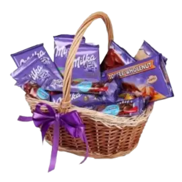 Корзина із солодощів Milka