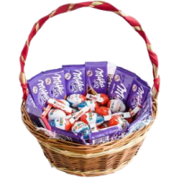Корзина із кіндерів та солодощів Milka