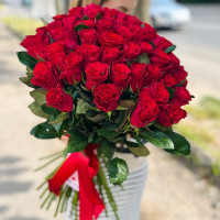 Букет із 51 червоної троянди Madam Red