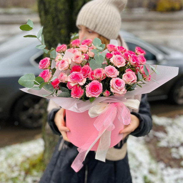 Коробка із кущових троянд Tralala