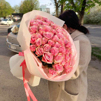 Букет із 51 троянди Атена роял